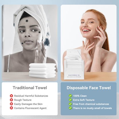 4 Box Face Towels 50 Ct Each Box